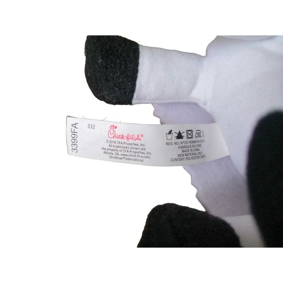Chick-Fil-A Promo 5" Mini Cow Plush Toy w/ Eat Mor Chikin Sign More Chicken 2017 - Picture 6 of 6